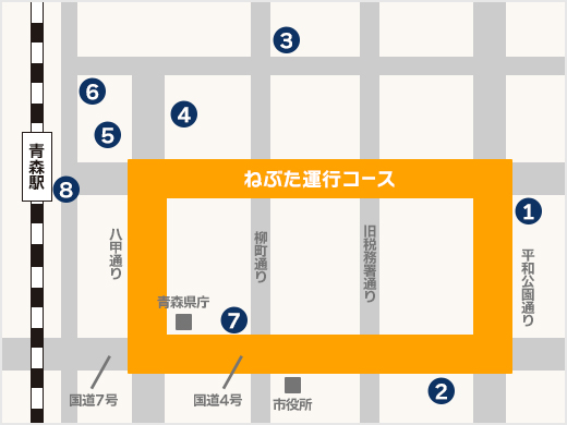 青森駅前地図 イメージ